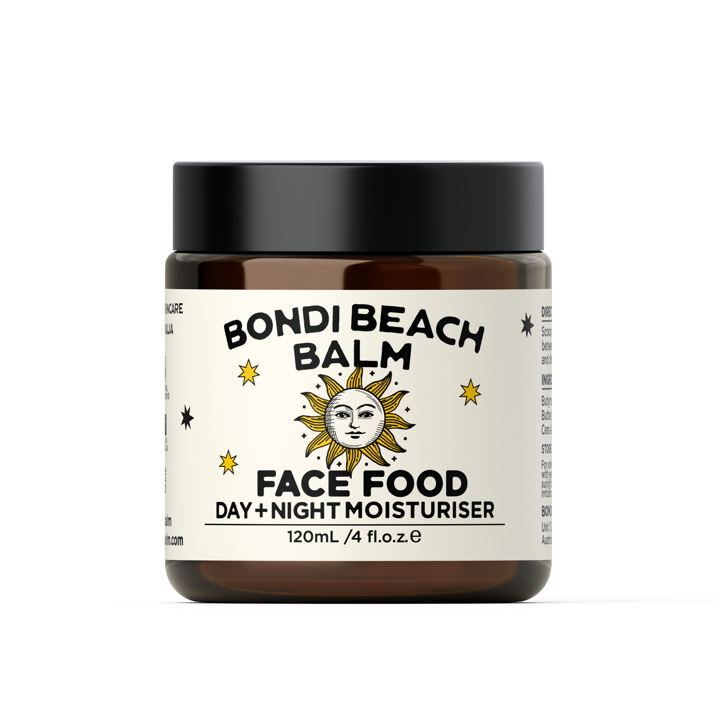 Jar of Bondi Beach Balm Face Food on a white background